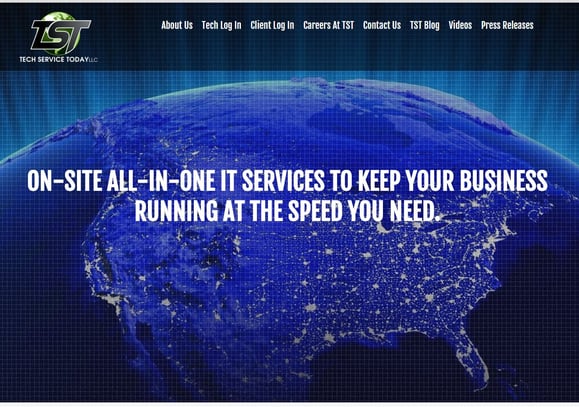 Tech Service Today Website Home Page